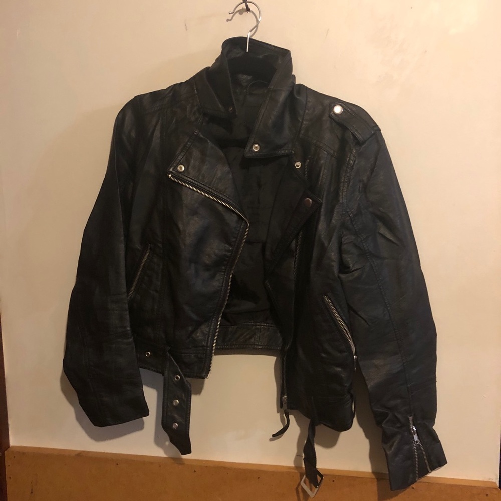 H&M Faux Leather Moto Jacket